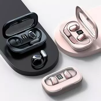 Наушники BT5.4 True Wireless Earhook Earbuds Водонепроницаемые спортивные наушники с ультранизкой задержкой для игр чёрный