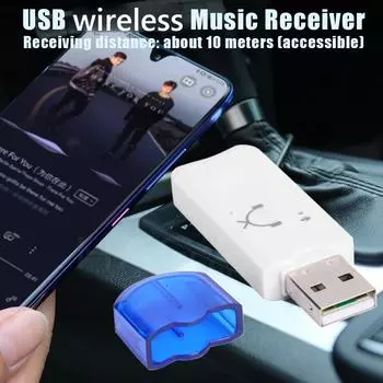 BT-470 USB Bluetooth стерео аудио адаптер Dongle беспроводной музыкальный приемник автомобильный комплект