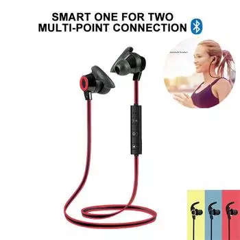 BT 4.1 Outdoor Running Small Horn Stereo Sport Wireless Headset Earphone жёлтый