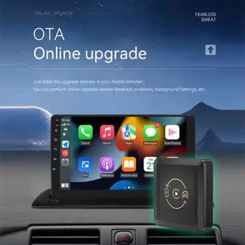 BT 5.0 CarPlay & Android Auto Wireless Adapter Plug and Play Car Ai Box Car Wired to Wireless Dongle for VW Hyundai Toyota Honda