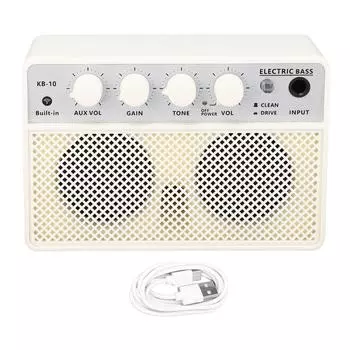 BT Bass Speaker двухканальный портативный перезаряжаемый электрический басовый усилитель 10 Вт DC5V 1A