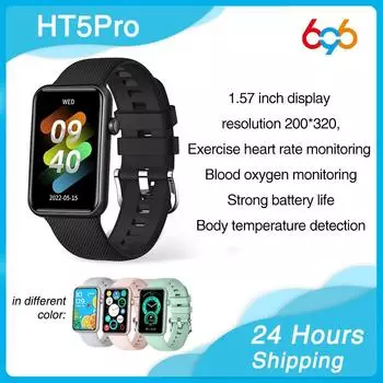 Bt Call Смарт-часы Мужской Браслет Женский Температура Тела Кровяное Давление Обнаружение Пульса Умные Часы Водонепроницаемые Спорт Музыка