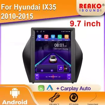 BT для Hyundai IX35 2010-2015 автомобильный радиоприемник Android Auto GPS навигация головное устройство мультимедиа видеоплеер стерео 4G WIFI 2din DVD 4 core 2GB+32GB carplay