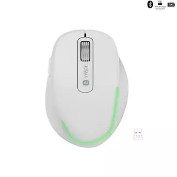 BT Dual Mode Wireless Rechargeable Silent AI Mouse Voice Controlled Typing/Голосовой перевод/AIPPT/AiText AI Mouse для Win/MasOS чёрный