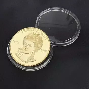 BTC013 Принцесса Диана Уэльская, монета из розового золота, памятная монета, коллекция памятных монет