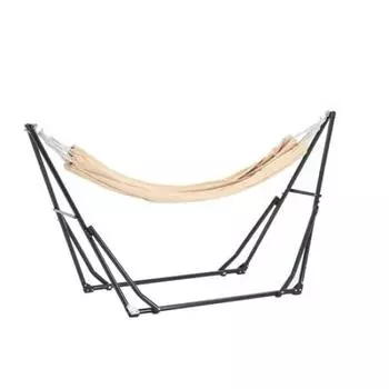 BTM Hammock Free Standing Lightweight Stand Set Set 3-way Folding Home Storage Hammock Chair Hanging Rack Outdoor Hanger Rack with Exclusive Case Load коричневый