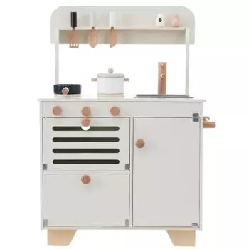 BTM Play House Kitchen Play House Kitchen Деревянный игровой домик игровой домик игровой набор Игровой набор для дня рождения с кухонными принадлежностями приправами и ингредиентами обучающая игрушка