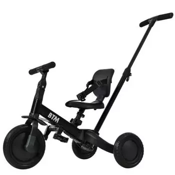 BTM трехколесная коляска 5 в 1 трехколесный велосипед с ручкой и педалями с управлением Ultra Full of Riding Kids Gift Детский бар, свет, характеристики,