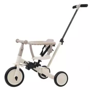 BTM трехколесный велосипед 4 в 1 коляска велосипед трехколесный транспортное средство беговая дорожка ультра легкий с толкателем регулируемая ручка игрушечный велосипед игрушка для верховой езды простая в сборке