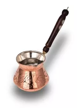 Btpeak Cobper Premium Collection Угольный толстый медный кофейник 580 мл с деревянной ручкой