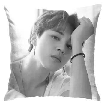 BTS Bangtan Boys Jimin Jungkook Jin Подушка Чехол для тела Подушка Чехол Декоративная квадратная Внутренняя спинка Комната Простой Милый Moe Товары