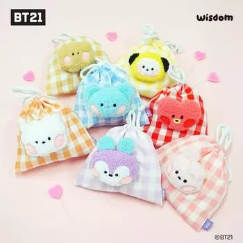 БТС (Бантан Бойз) Мини-чехол для лица BT21, Официальный, Оригинальный, Аутентичный, K-POP, idol