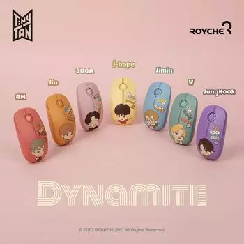 БТС(Бантан мальчики) Беспроводная мышь Dynamite, TinyTan, официальная, оригинальная, подлинная, KPOP, идол