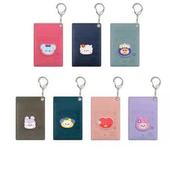 BTS BT21 Official Minini PU Leather Patch Card Holder Photo Holder Authentic Vancance RJ