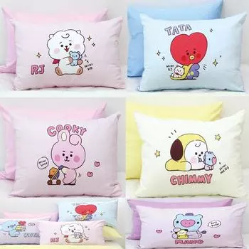 BTS BT21 Официальная детская подушка Little Buddy, наволочки, аутентичные постельные принадлежности RJ