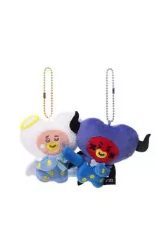 BTS BT21 TATA Angel & Villain Pair Официальный плюшевый талисман Линии Друзья 2024