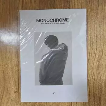 Bts Bts V Monochrome Postcard Postcard Book