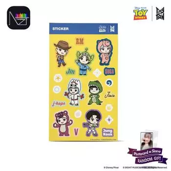 БТС - История игрушек : Наклейка TinyTAN 1PCS