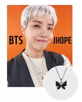 [BTS JHOPE Pick] Ожерелье EE FLY + 1 случайная фотокарточка S(350mm)