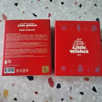 Bts Little Wishes Проволочная гирлянда Пуленепробиваемая проволочная гирлянда