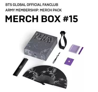BTS Официальный фан-клуб MERCH BOX 15 SUGA D-DAY Полный комплект