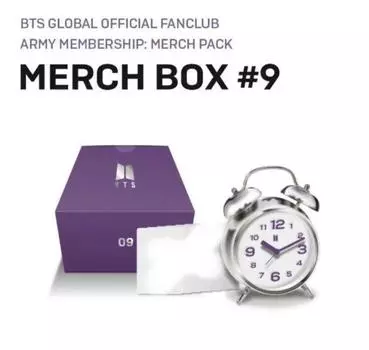 BTS ОФИЦИАЛЬНЫЙ ФАНКЛУБ МЕРЧ БОКС 9 БУДИЛЬНИКОВ Полный комплект