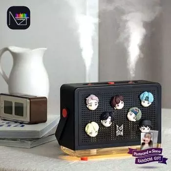 BTS Увлажнитель воздуха TinyTan, настольный, офисный, маленький, мини, с подсветкой, ультразвуковой, USB 1PCS