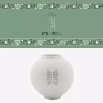BTS X MU:DS 2024 DALMAJUNG Белая фарфоровая лунная банка Миниатюра