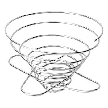 BTtime Coffee Dripper Stainless Steel Coffee Filter Holder Dripper Stainless Steel Filter Foldable Lightweight Portable Outdoor Camping Travel
