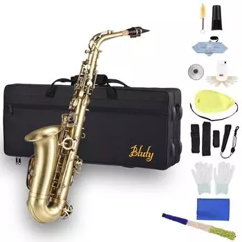 Btuty Высококачественная античная отделка Bend Eb E-flat альт-саксофон Sax Abalone Shell Key Carve Pattern латунный