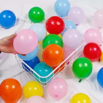 BTZO маленькие воздушные шары 5 дюймов 50 штук стойка воротник красочные смешанные воздушные шары искусство день рождения украшения событие вечеринка празднование годовщина свадьба