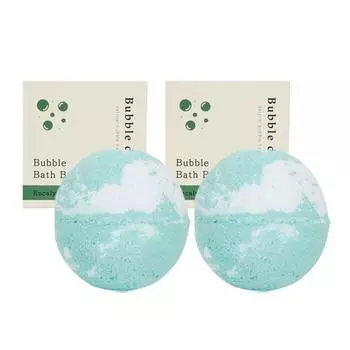 Bubble Day Bath Bomb Пузырьковая бомбочка для ванны, аромат эвкалипта, 100г, 2 шт.