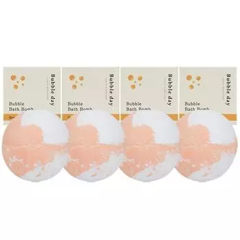 Bubble Day Бомбочка для ванны Bubble Bomb для ванны Грейпфрут 80 г x 4