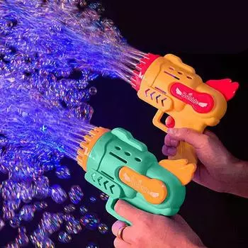 Bubble Machine 29 Hole Automatic Soap Bubble Machine Outdoor Toy For Boys Birthday Gifts Wedding Party Children Summer Gift One Size зелёный