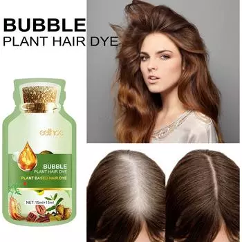 Bubble Plant Hair D Ye Натуральные растительные волосы D Ye New Plant Bubble Hair D Ye Hair D Ye Шампунь 20 мл 10 упаковок/коробка One Size