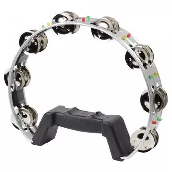 Бубен KC со светодиодной подсветкой 24 см серебристый HMT ALLT24SV