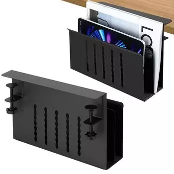 BubuBubu Приставной столик Приставное хранилище ПК Конфиденциальный документ Алюминий Вес 10 кг Скрывающий Легкий Ноутбук Планшет Дом или Приставной декоративный предмет чёрный