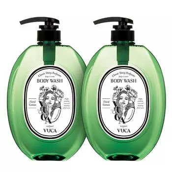 Buca Classic Deep Perfume Body Wash Prolural Cotton Fragrance, 1,05 л, 2 шт.