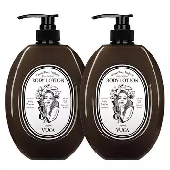Buca Classic Deep Perfume Moisture Body Lotion Baby Powder Fragrance, 1.05L, 2 units