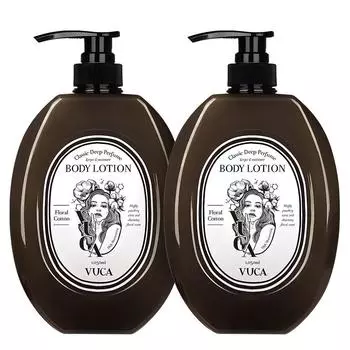 Buca Classic Deep Perfume Moisture Body Lotion Floral Cotton Fragrance, 1.05L, 2 units