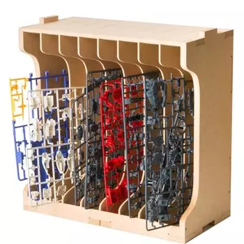 Bucasso Runner Stand Пластиковая модель Подставка для пластиковых моделей Пластиковая модель Подставка для краски Модель Стойка для хранения инструментов Материал МДФ Детали Подставка Модель Gunpla