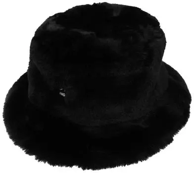 Bucket Hat Faux Fur Bucket SOLID BLACK 23 [Kangol] (01)