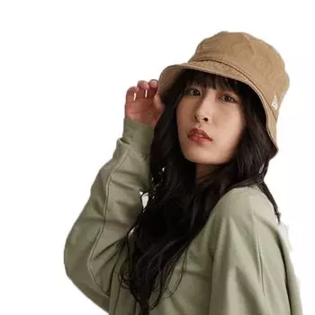 Bucket Hat Washed Cotton Hat Plain 57cm Beige [New Era] BUCKET-02 Men s Women s Khaki