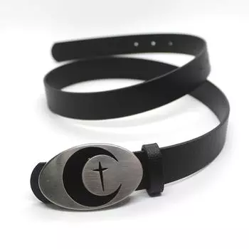 Buckle Belt Moon Belt Faux Leather Belt for Jeans Belt y2k Waist Belt Casual Pant Belt Skirt Belt Pant Waistband хаки