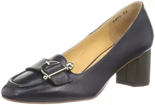 Buckle Motif Loafer Pumps 6365 Navy Combination cm E [Macintosh Philosophy] Women s 22.0