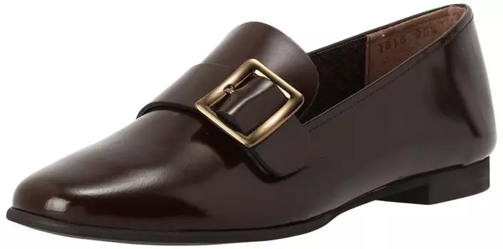 Buckle Motif Shoes 1316 DBR Glass cm E [Macintosh London] Slip-on Slip-on Women s 22.5