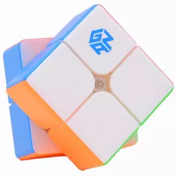 Bucubke GAN 249 V2 2x2 без наклеек скоростная головоломка Magic Cube GAN249 V2 2x2x2 игрушка-кубик