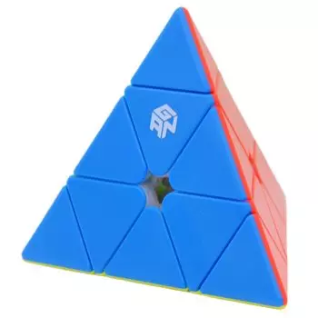Bucubke GAN Pyraminx Enhanced 60 Магнитная головоломка без наклеек Magic Cube 3x3 Магнитный треугольник GAN Pyraminx Магнитный скоростной куб Встроенный (Улучшенный GES+
