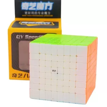 Bucubke QY 8x8 без наклеек головоломка магический куб QY 8x8x8 магический куб 70MM головоломка куб