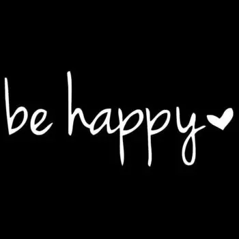 Будь счастлив Наклейка Декаль Блокнот Автомобиль Ноутбук Украшение автомобиля Водонепроницаемая Виниловая Наклейка